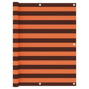 altanafskærmning 120x400 cm oxfordstof orange og brun