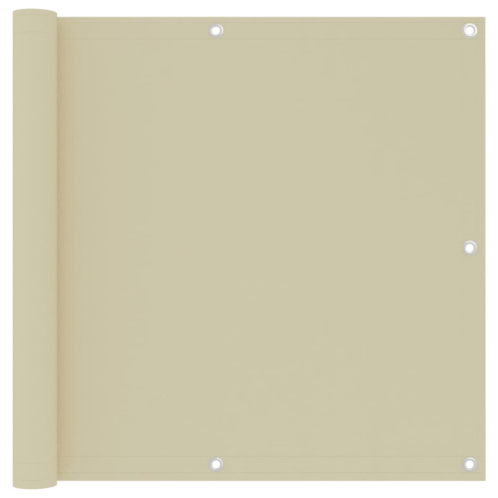 altanafskærmning 90x500 cm oxfordstof cremefarvet