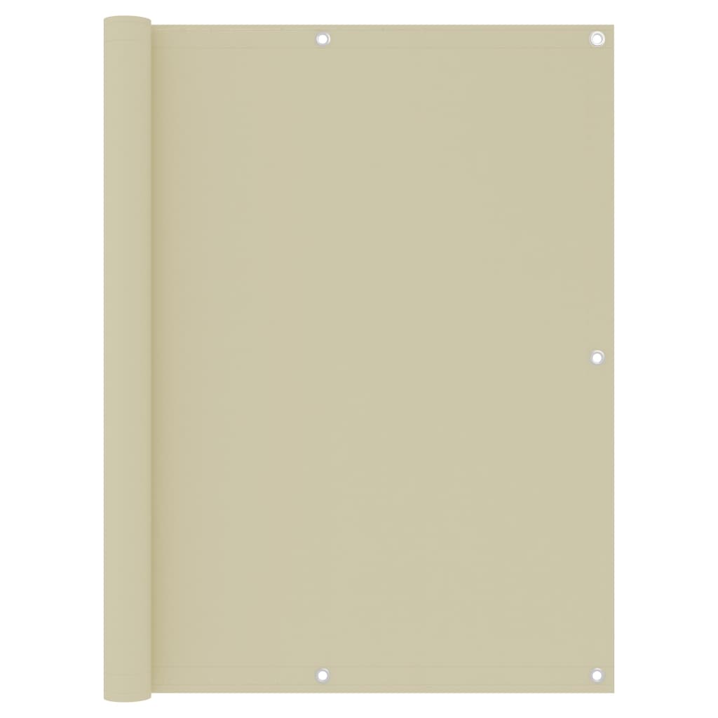 altanafskærmning 120x400 cm oxfordstof cremefarvet