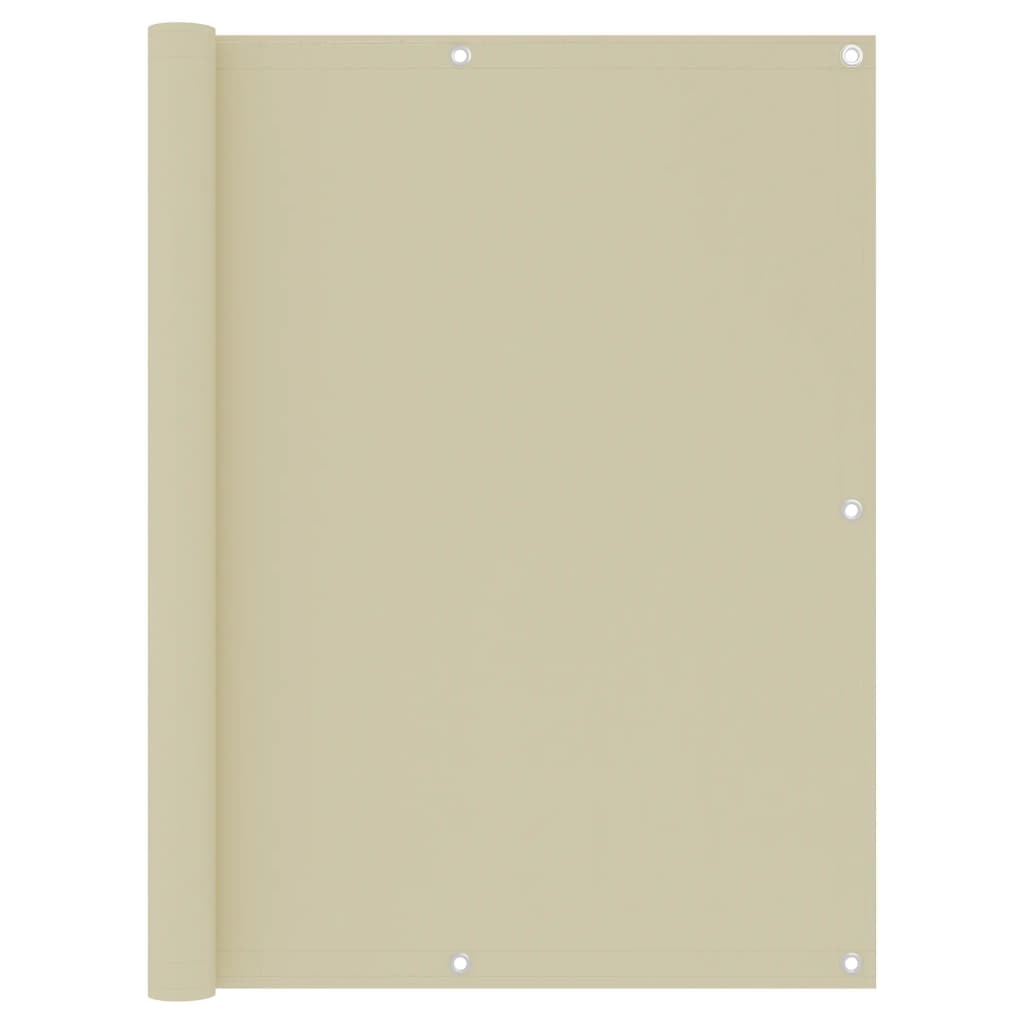 altanafskærmning 120x600 cm oxfordstof cremefarvet