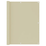 altanafskærmning 120x600 cm oxfordstof cremefarvet