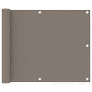 altanafskærmning 75x400 cm oxfordstof gråbrun