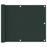 altanafskærmning 75x600 cm oxfordstof mørkegrøn
