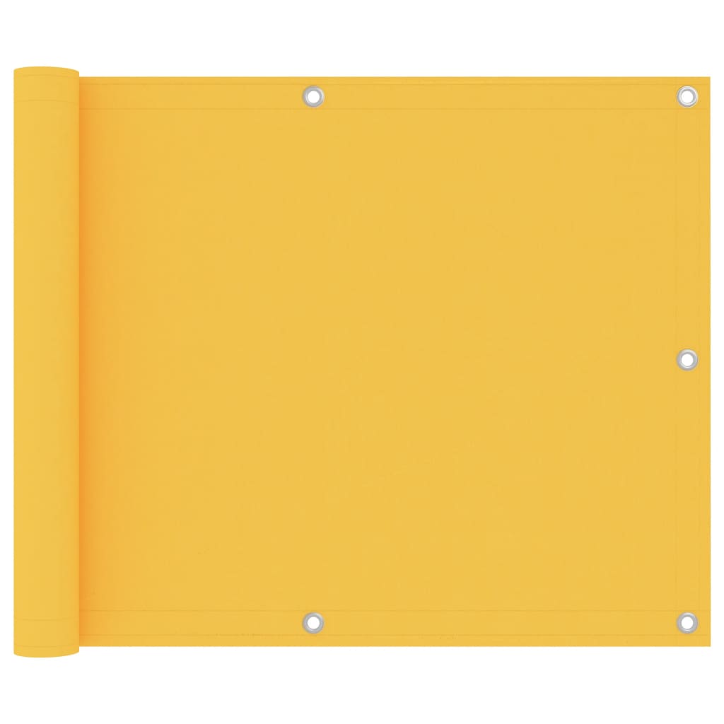 altanafskærmning 75x600 cm oxfordstof gul