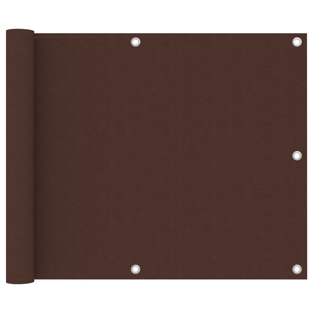 altanafskærmning 75x600 cm oxfordstof brun