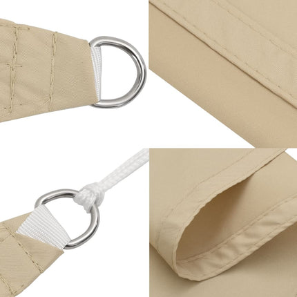 solsejl 2x2,5 m rektangulær oxfordstof beige