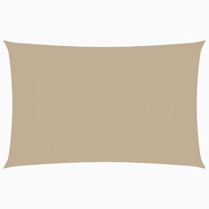 solsejl 2x4,5 m rektangulær oxfordstof beige