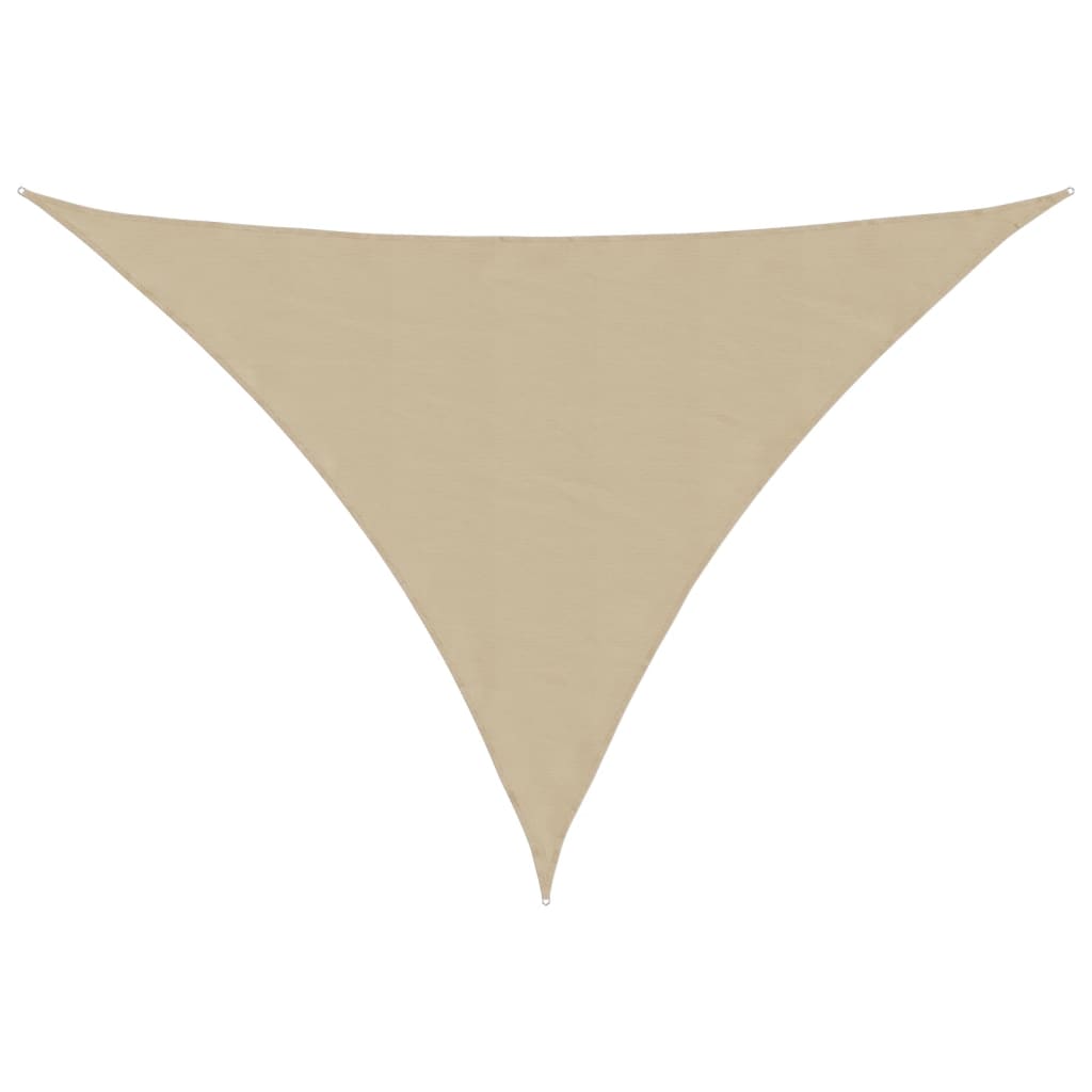 solsejl 2,5x2,5x3,5 m trekantet oxfordstof beige