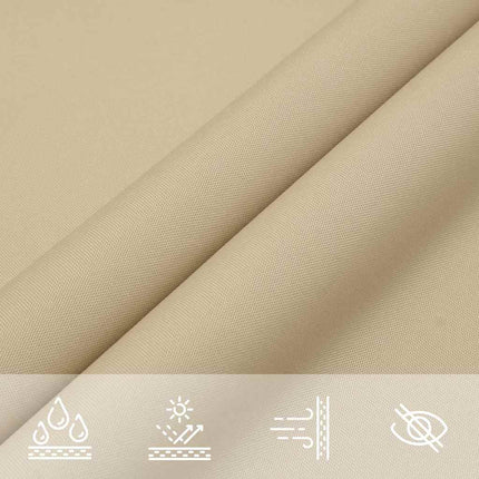 solsejl 2,5x2,5x3,5 m trekantet oxfordstof beige