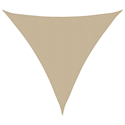 solsejl 3x3x3 m oxfordstof trekantet beige