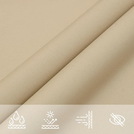 solsejl 3x3x4,24 m trekantet oxfordstof beige