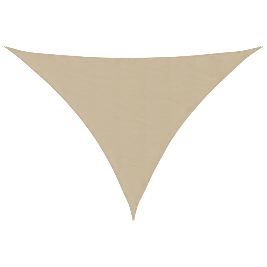 solsejl 3x4x4 m trekantet oxfordstof beige