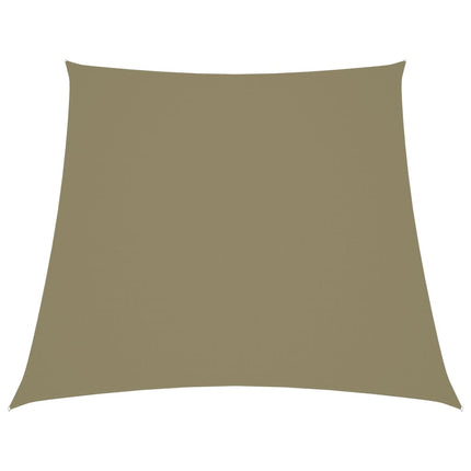 solsejl 2/4x3 m trapezformet oxfordstof beige