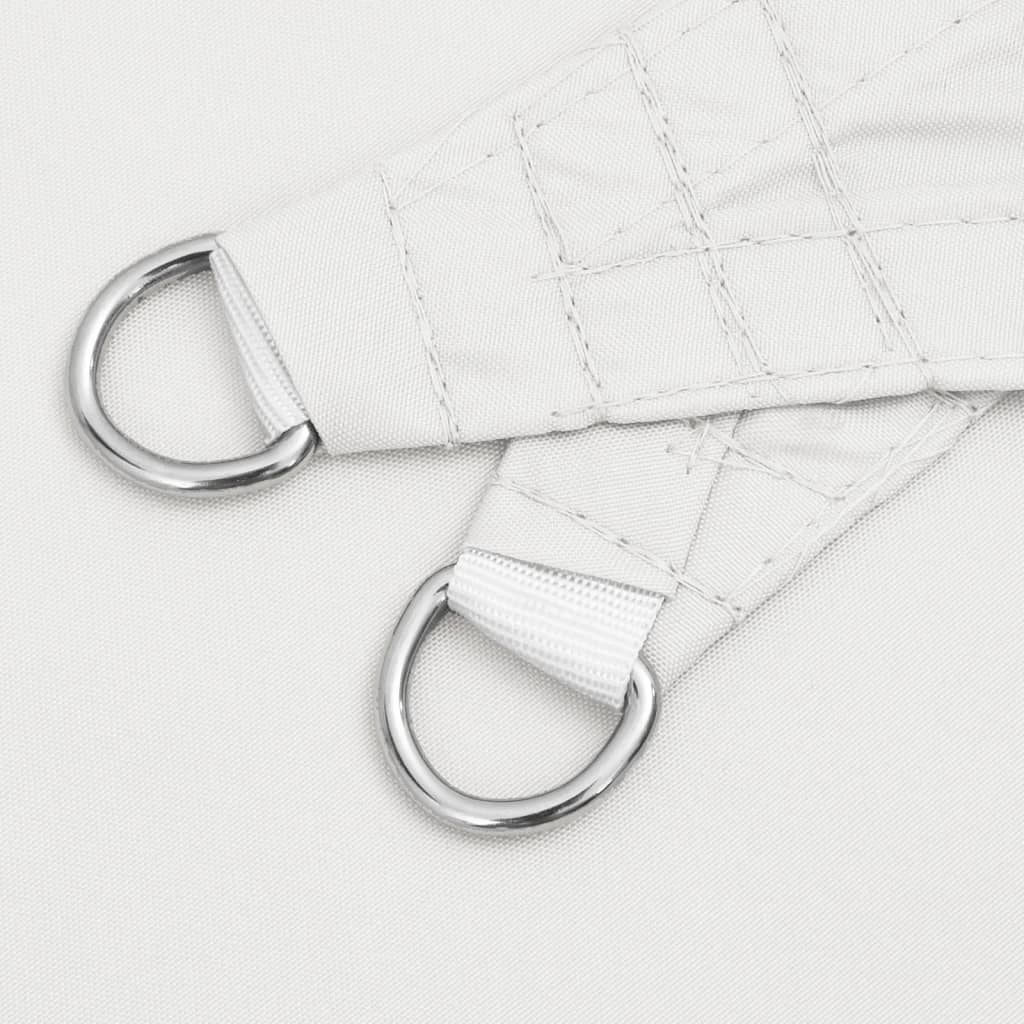 solsejl 3x4,5 m rektangulær oxfordstof hvid