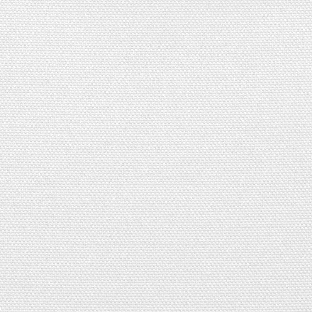 solsejl 6x8 m rektangulær oxfordstof hvid