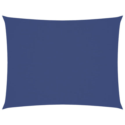 solsejl 5x6 m rektangulær oxfordstof blå
