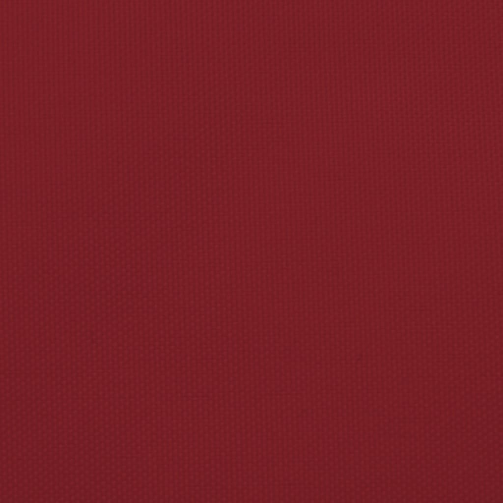 solsejl 2,5x2,5x3,5 m trekantet oxfordstof rød