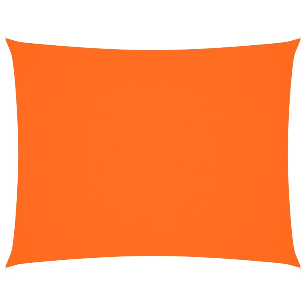 solsejl 3x4 m rektangulær oxfordstof orange