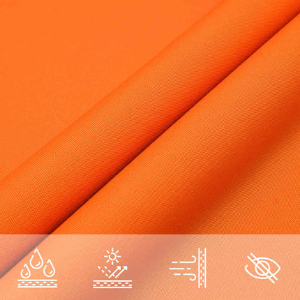 solsejl 4x7 m rektangulær oxfordstof orange