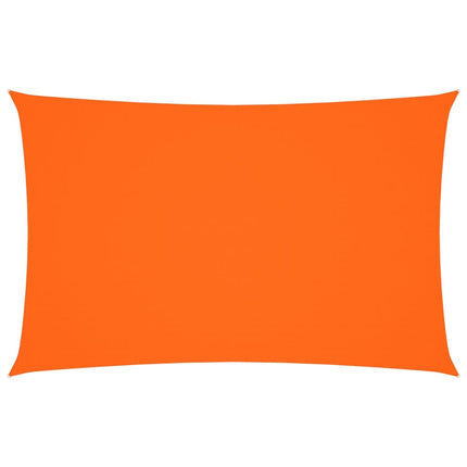 solsejl 5x8 m rektangulær oxfordstof orange