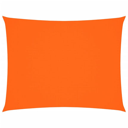 solsejl 6x7 m rektangulær oxfordstof orange