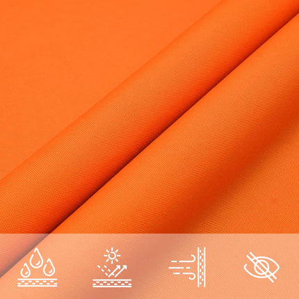 solsejl 3x3x4,24 m trekantet oxfordstof orange
