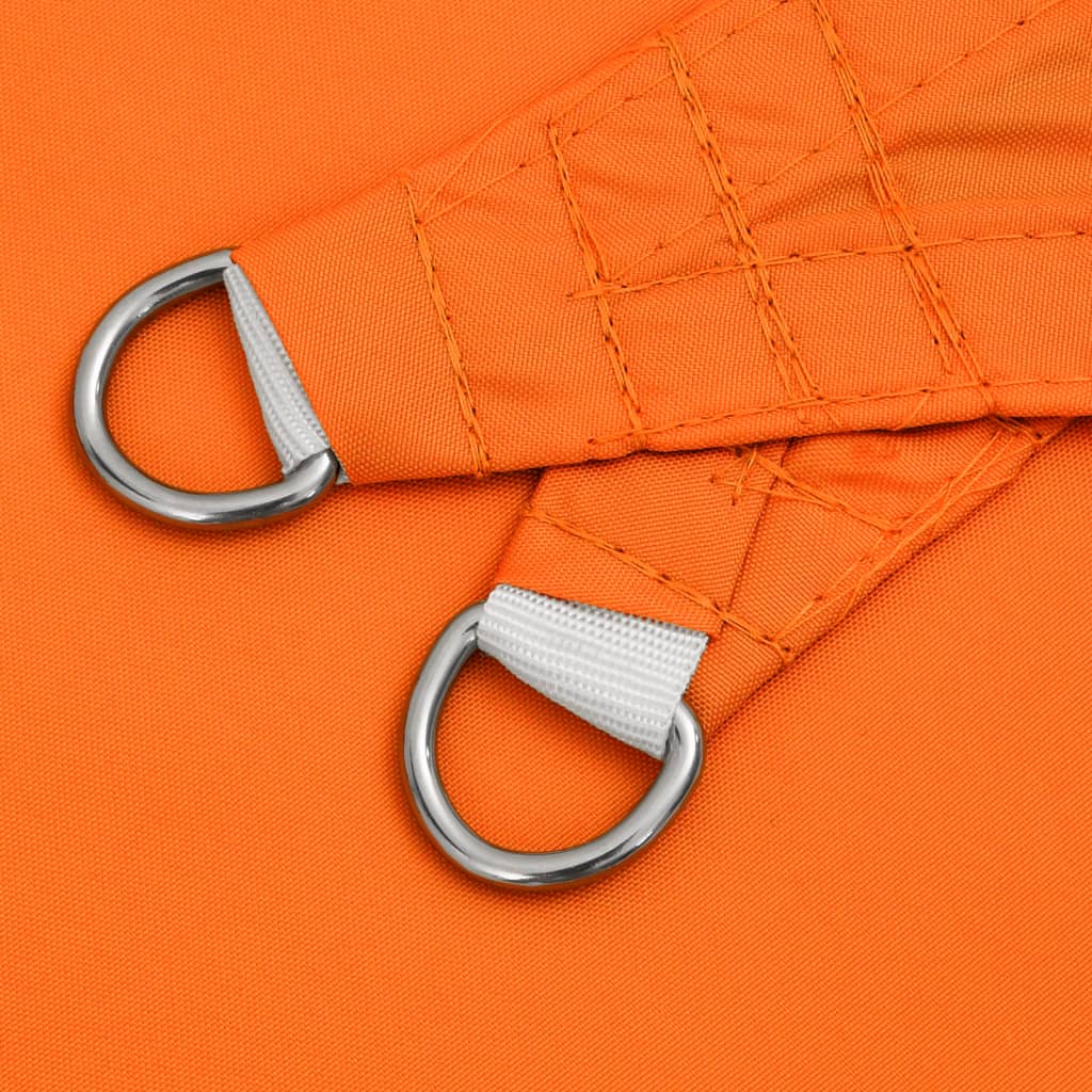 solsejl 5x6x6 m trekantet oxfordstof orange