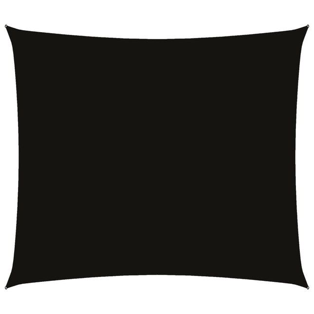 solsejl rektangulær 2x2,5 m oxfordstof sort
