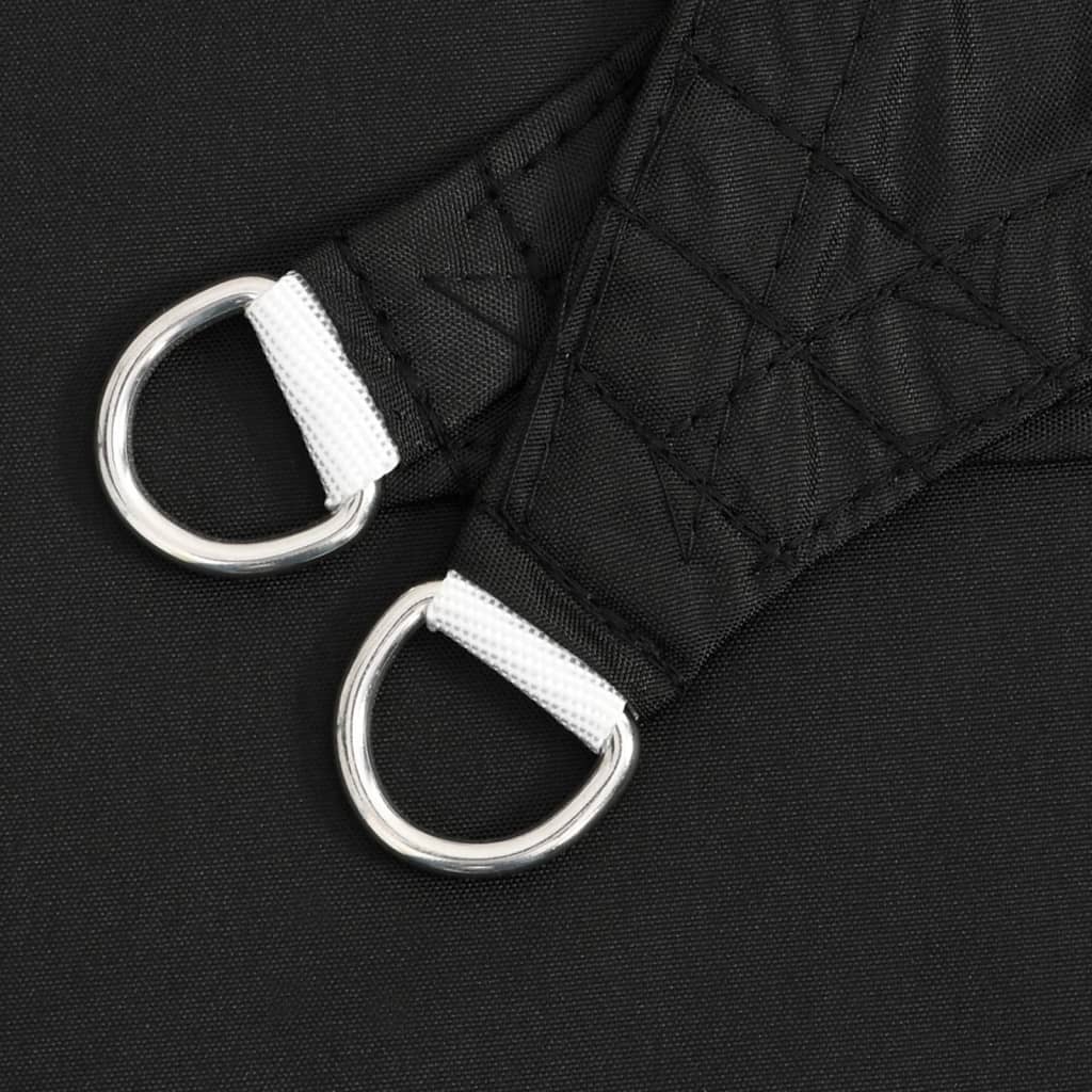 solsejl 3x4,5 m rektangulær oxfordstof sort