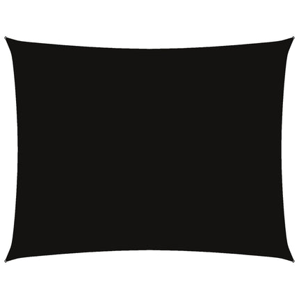 solsejl 3,5x4,5 m rektangulær oxfordstof sort