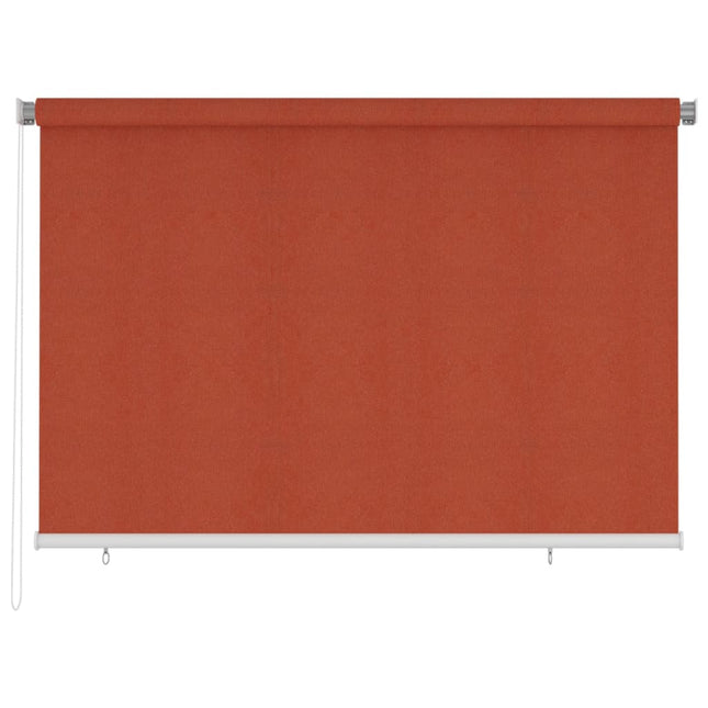 udendørs rullegardin 225 (B) x 140 (H) cm HDPE terracottafarvet