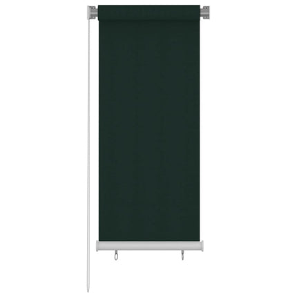 udendørs rullegardin 65 (B) x 140 (H) cm HDPE mørkegrøn
