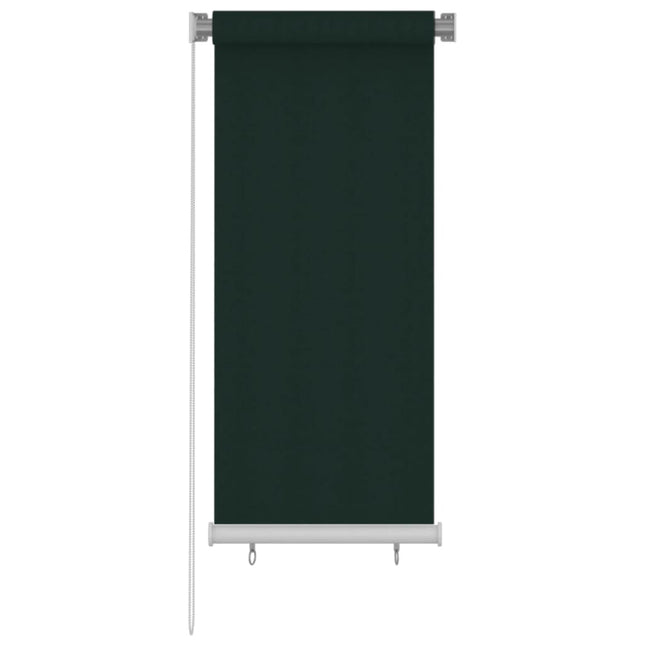 udendørs rullegardin 65 (B) x 140 (H) cm HDPE mørkegrøn