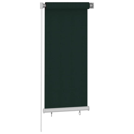 udendørs rullegardin 65 (B) x 140 (H) cm HDPE mørkegrøn