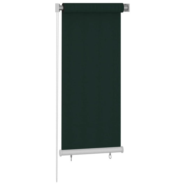 udendørs rullegardin 65 (B) x 140 (H) cm HDPE mørkegrøn