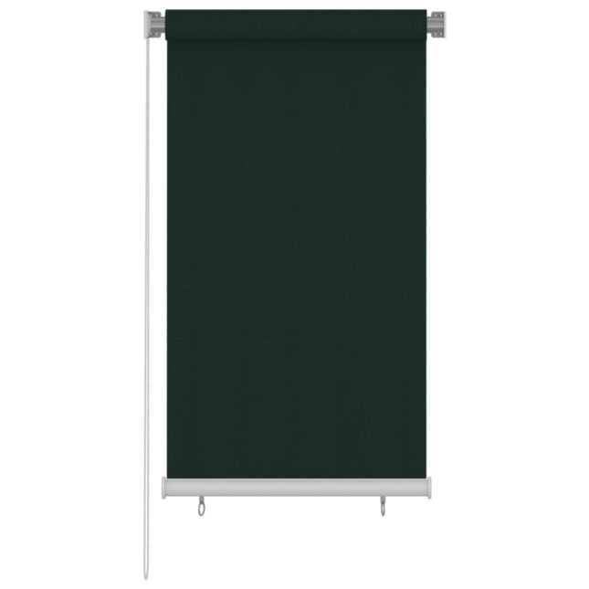 udendørs rullegardin 85 (B) x 140 (H) cm HDPE mørkegrøn
