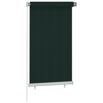 udendørs rullegardin 85 (B) x 140 (H) cm HDPE mørkegrøn