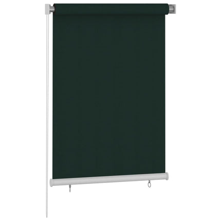 udendørs rullegardin 105 (B) x 140 (H) cm HDPE mørkegrøn
