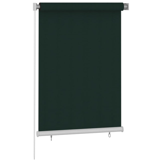 udendørs rullegardin 105 (B) x 140 (H) cm HDPE mørkegrøn