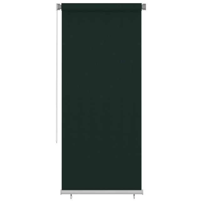 udendørs rullegardin 105 (B) x 230 (H) cm HDPE mørkegrøn