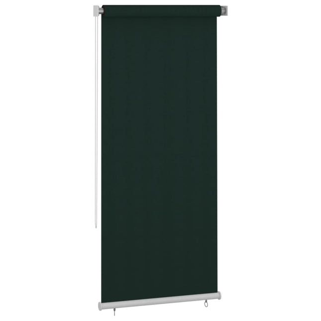 udendørs rullegardin 105 (B) x 230 (H) cm HDPE mørkegrøn