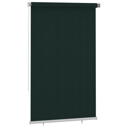 udendørs rullegardin 145 (B) x 230 (H) cm HDPE mørkegrøn
