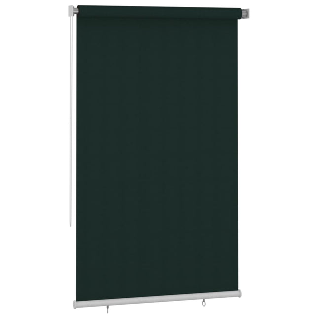 udendørs rullegardin 145 (B) x 230 (H) cm HDPE mørkegrøn