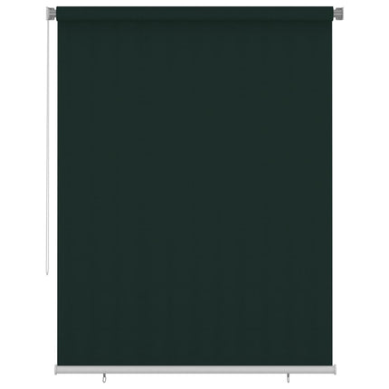udendørs rullegardin 185 (B) x 230 (H) cm HDPE mørkegrøn