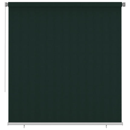 udendørs rullegardin 225 (B) x 230 (H) cm HDPE mørkegrøn