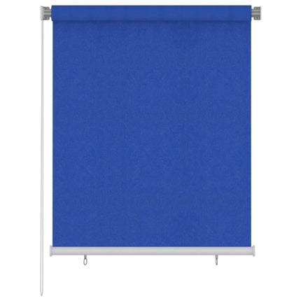 udendørs rullegardin 125 (B) x 140 (H) cm HDPE blå