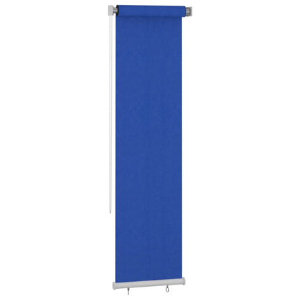 udendørs rullegardin 65 (B) x 230 (H) cm HDPE blå