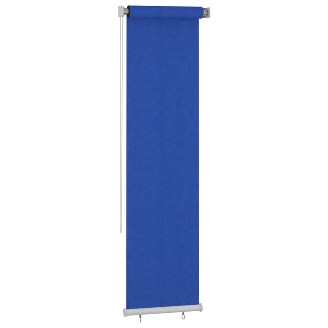 udendørs rullegardin 65 (B) x 230 (H) cm HDPE blå