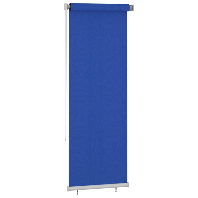 udendørs rullegardin 85 (B) x 230 (H) cm HDPE blå