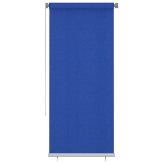 udendørs rullegardin 105 (B) x 230 (H) cm HDPE blå